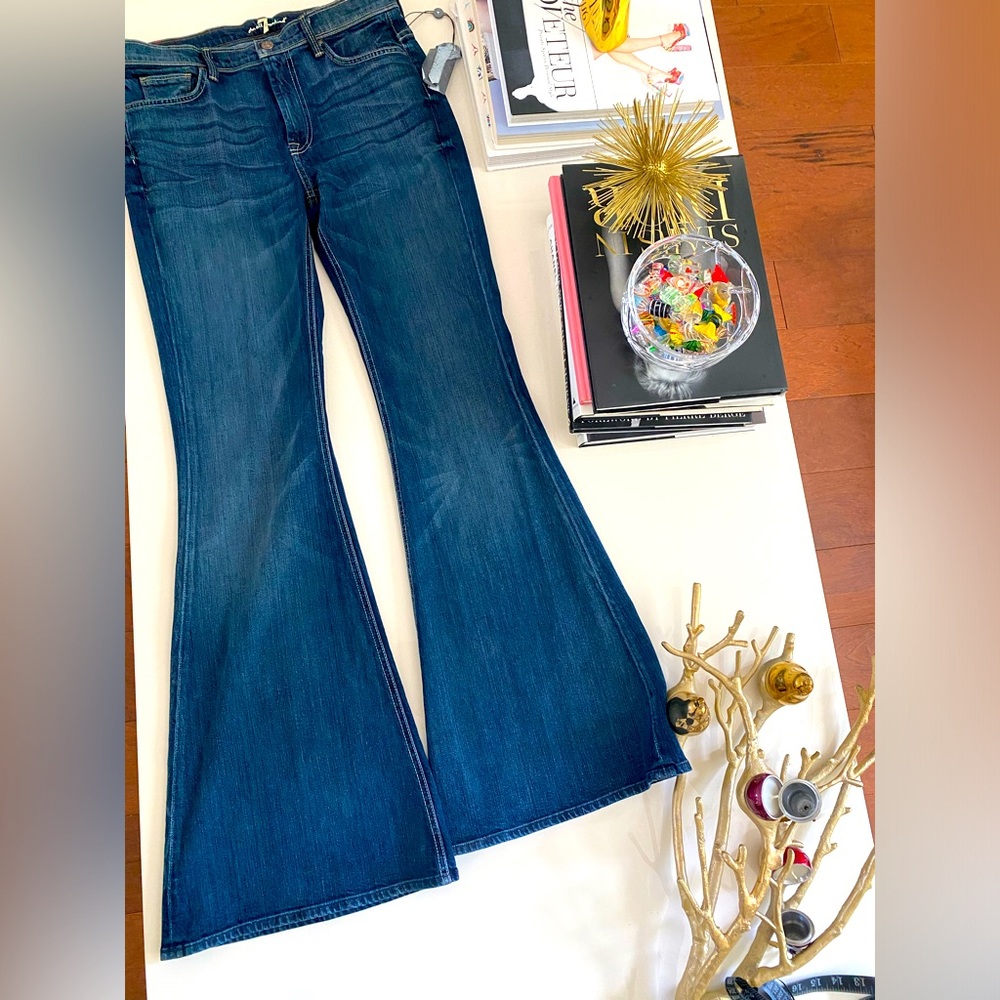 7 For All Mankind bell bottom flare jeans / denim NWT